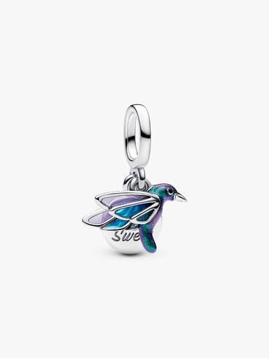 Charm Colgante Doble Colibrí