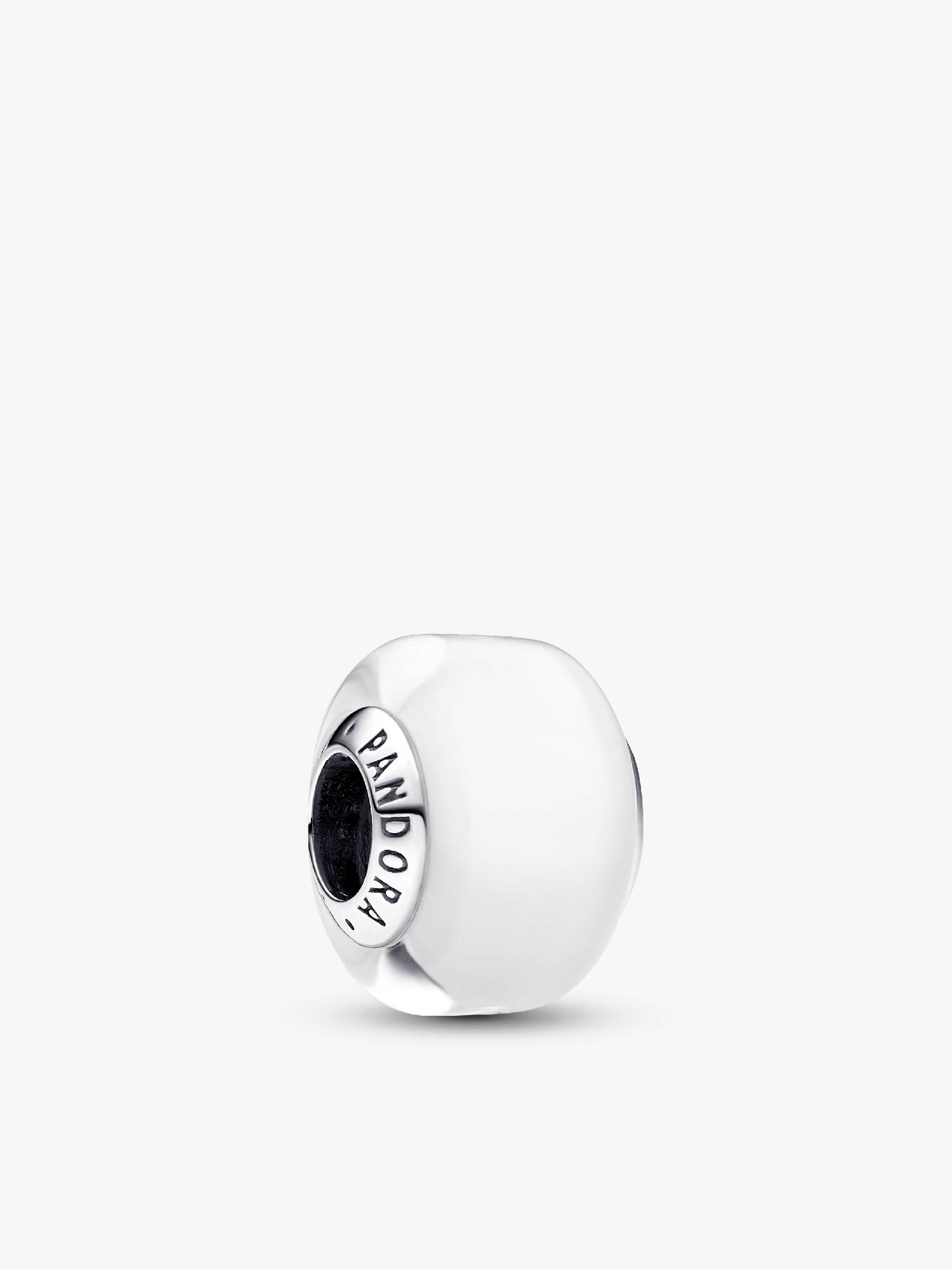 Mini Charm de Cristal de Murano Blanco