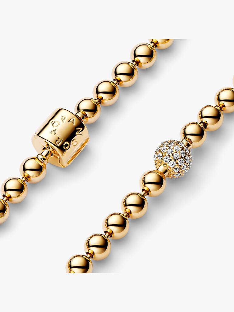 Brazalete Cuentas y Pavé