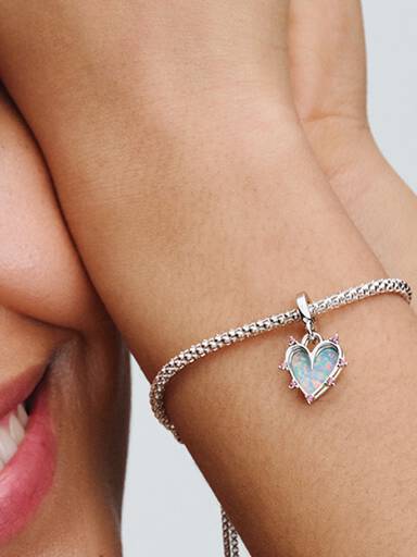 Charm Colgante Doble Amistad Opalescente Talla única