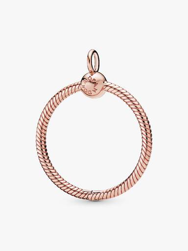 Medium 14k rose gold-plated O Pendant
