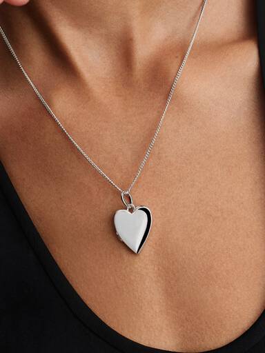 Colgante Etiqueta de Corazón que se puede abrir y Grabable