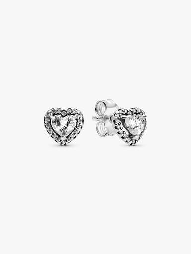 Aros de botón Corazón elevado