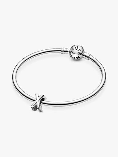 Charm del alfabeto letra X Talla única
