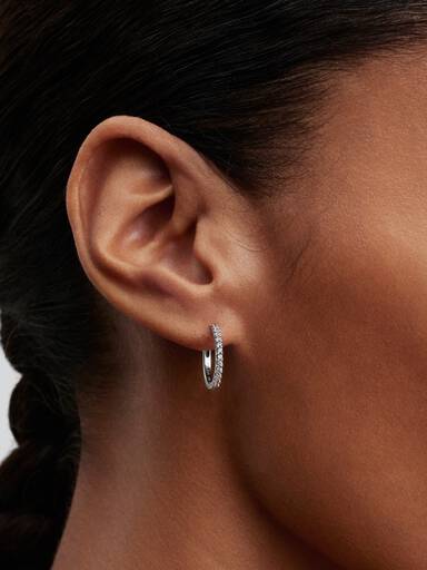 Aros de Aro Mini Brillantes