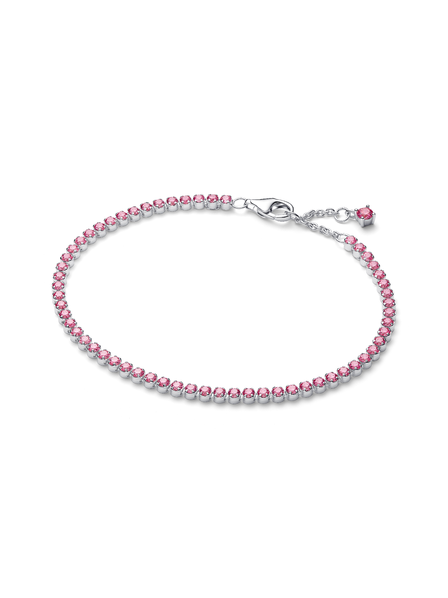 Brazalete de tenis pequeño rosa