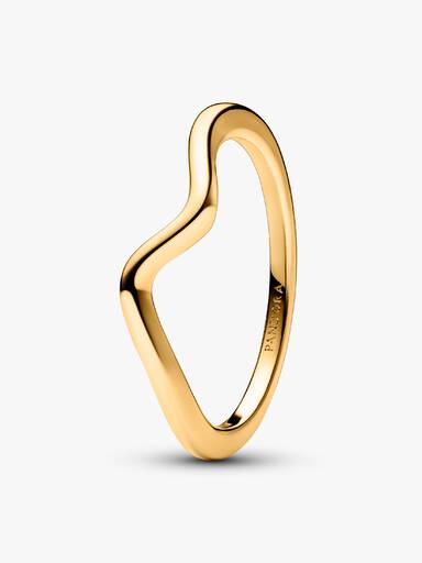 Anillo Ola Pulida Oro