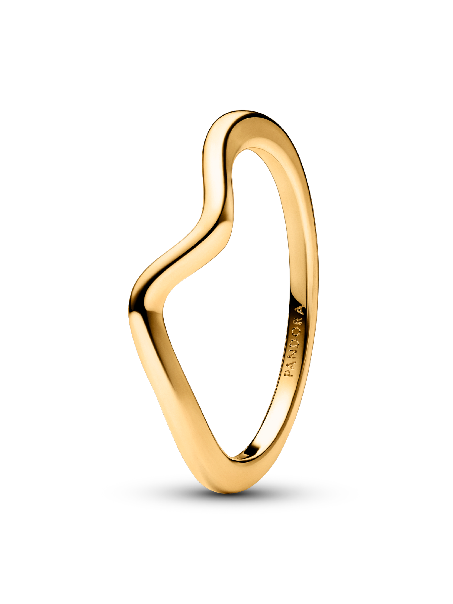 Anillo Ola Pulida Oro
