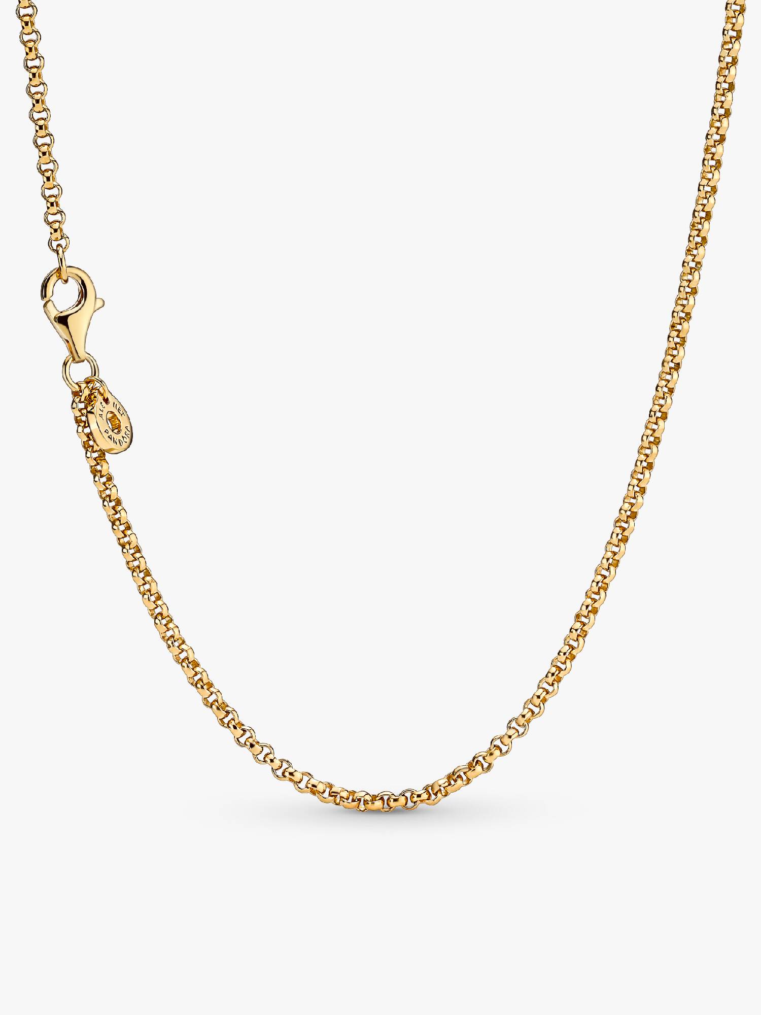 Collar De Cadena Rolo En Bañado Oro 14K
