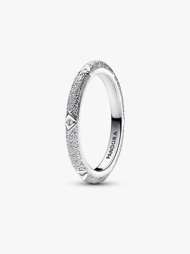 Anillo Pandora ME Textura y Gemas Plateado 52