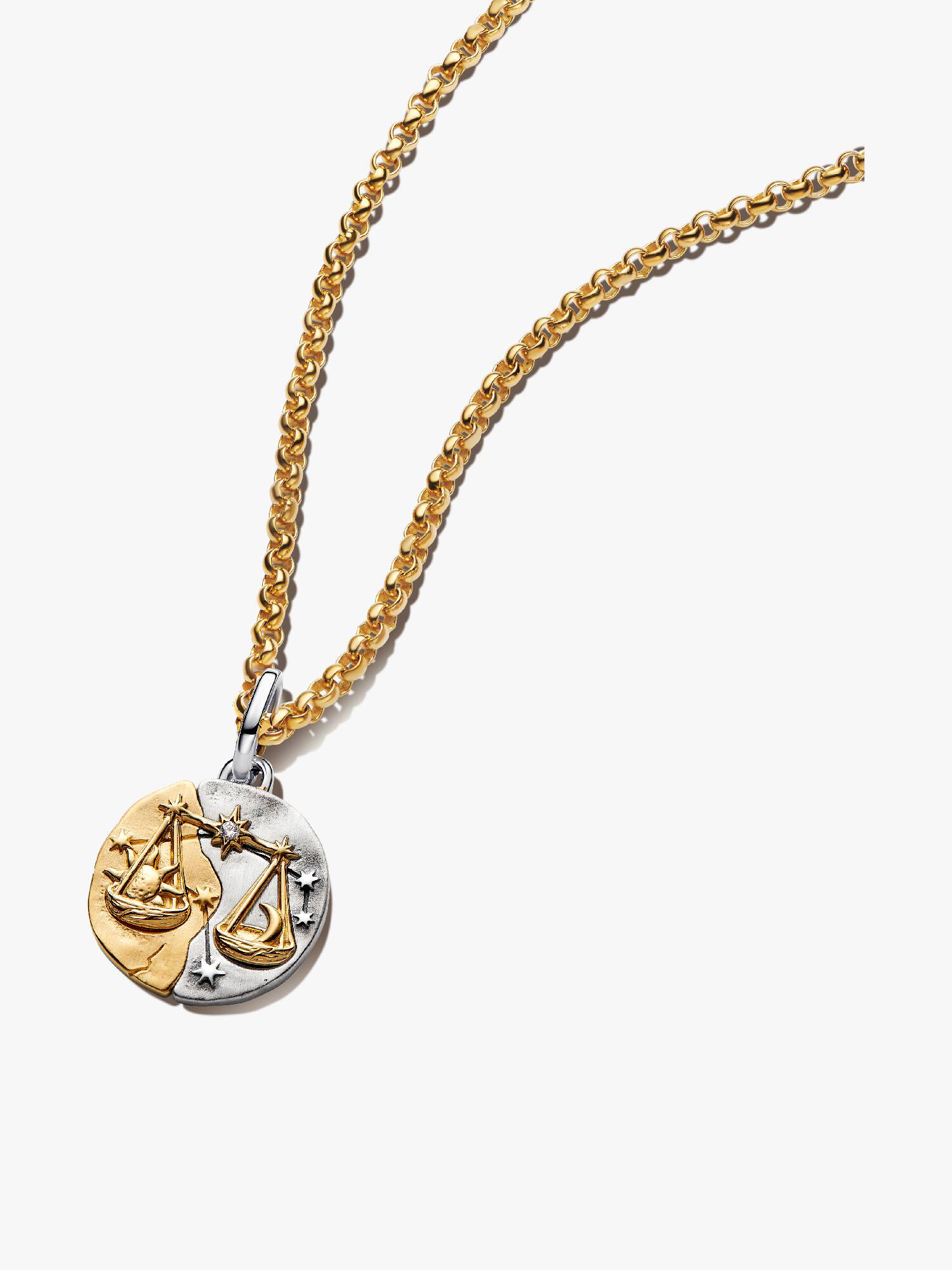 Collar con colgante talismán de Libra