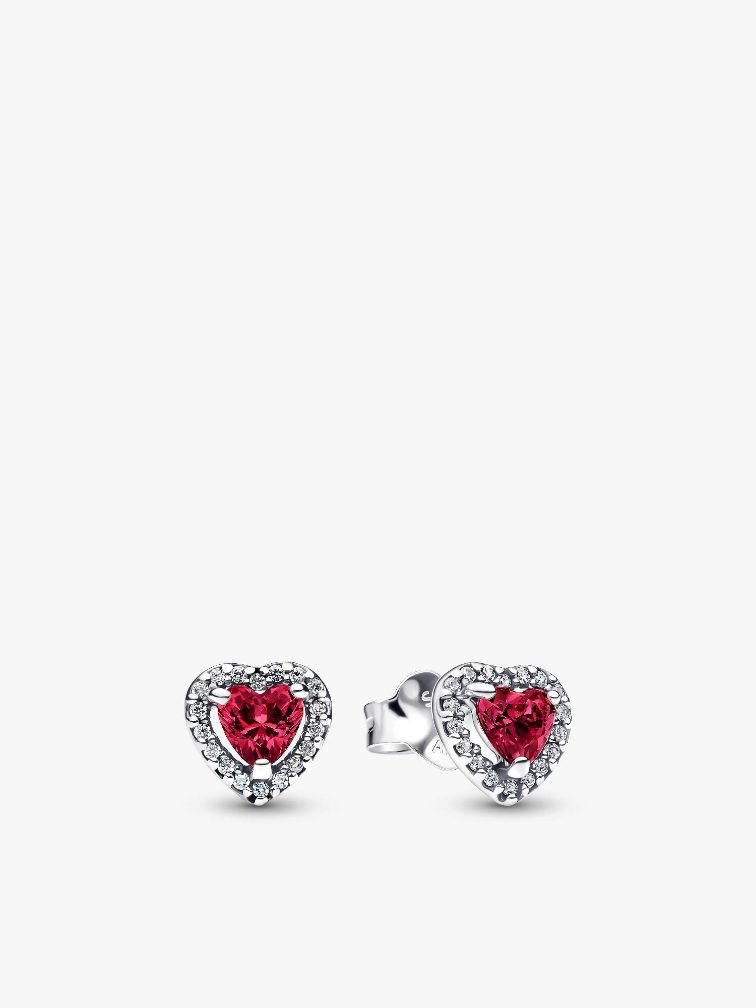 Aros de botón Corazón elevado