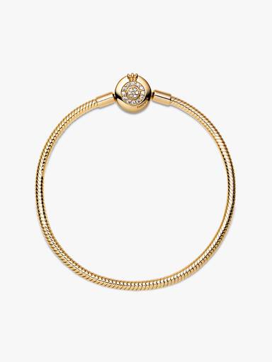 Brazalete Pandora Moments cadena de serpiente Corona O resplandeciente Shine