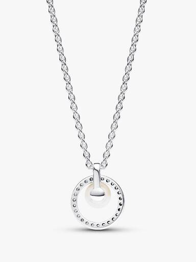 Collar Pavé y Perla Cultivada de Agua Dulce Tratada
