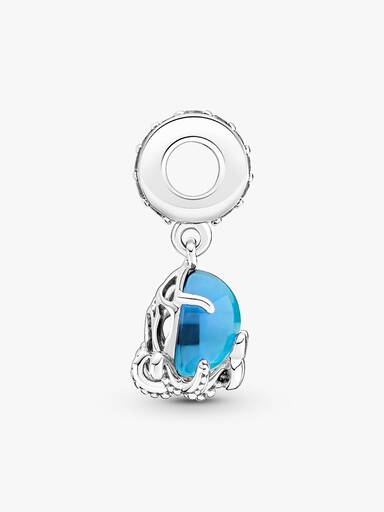 Charm colgante pulpo tierno de cristal Murano