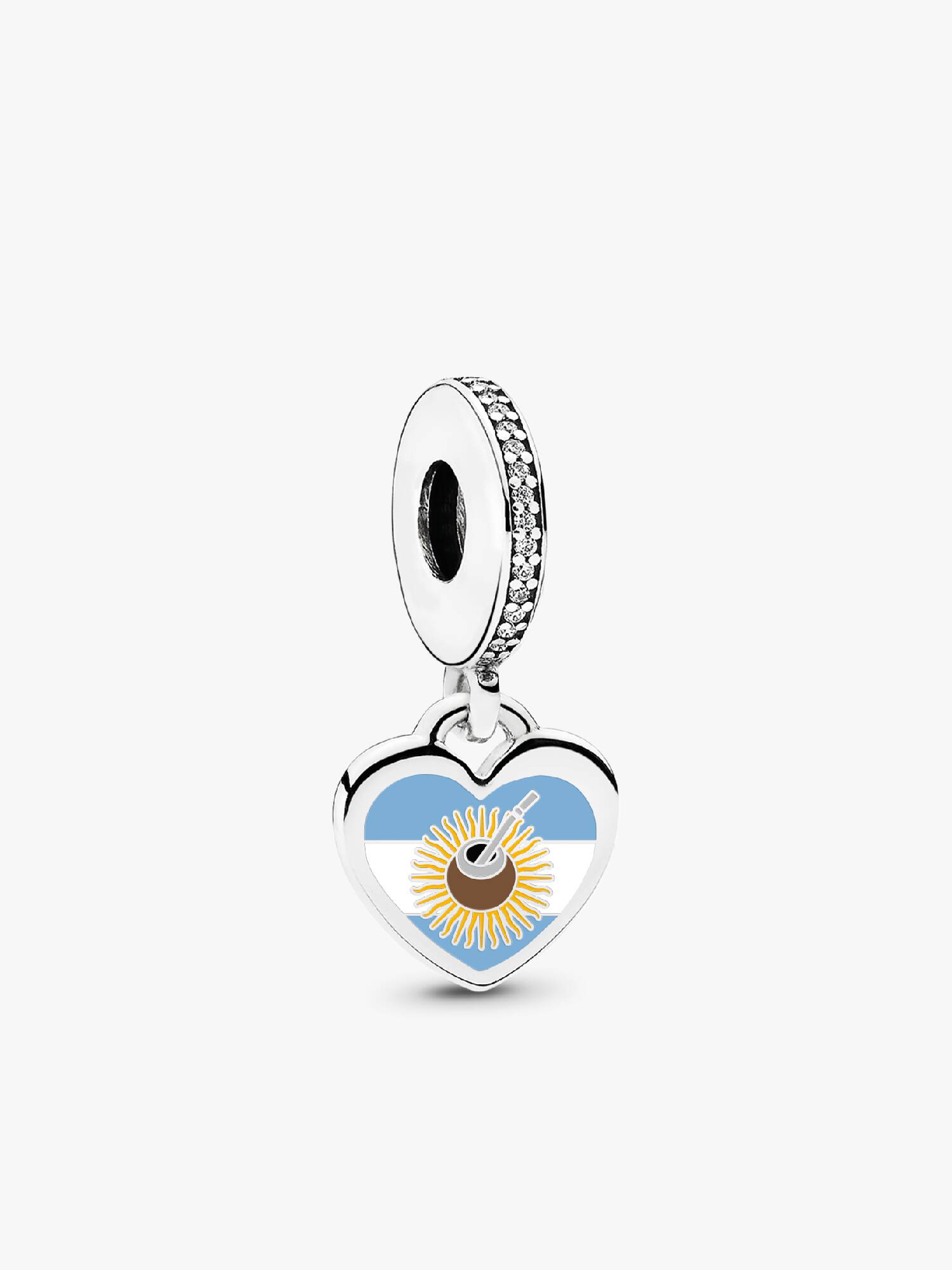 Charm Colgante Corazón Argentina