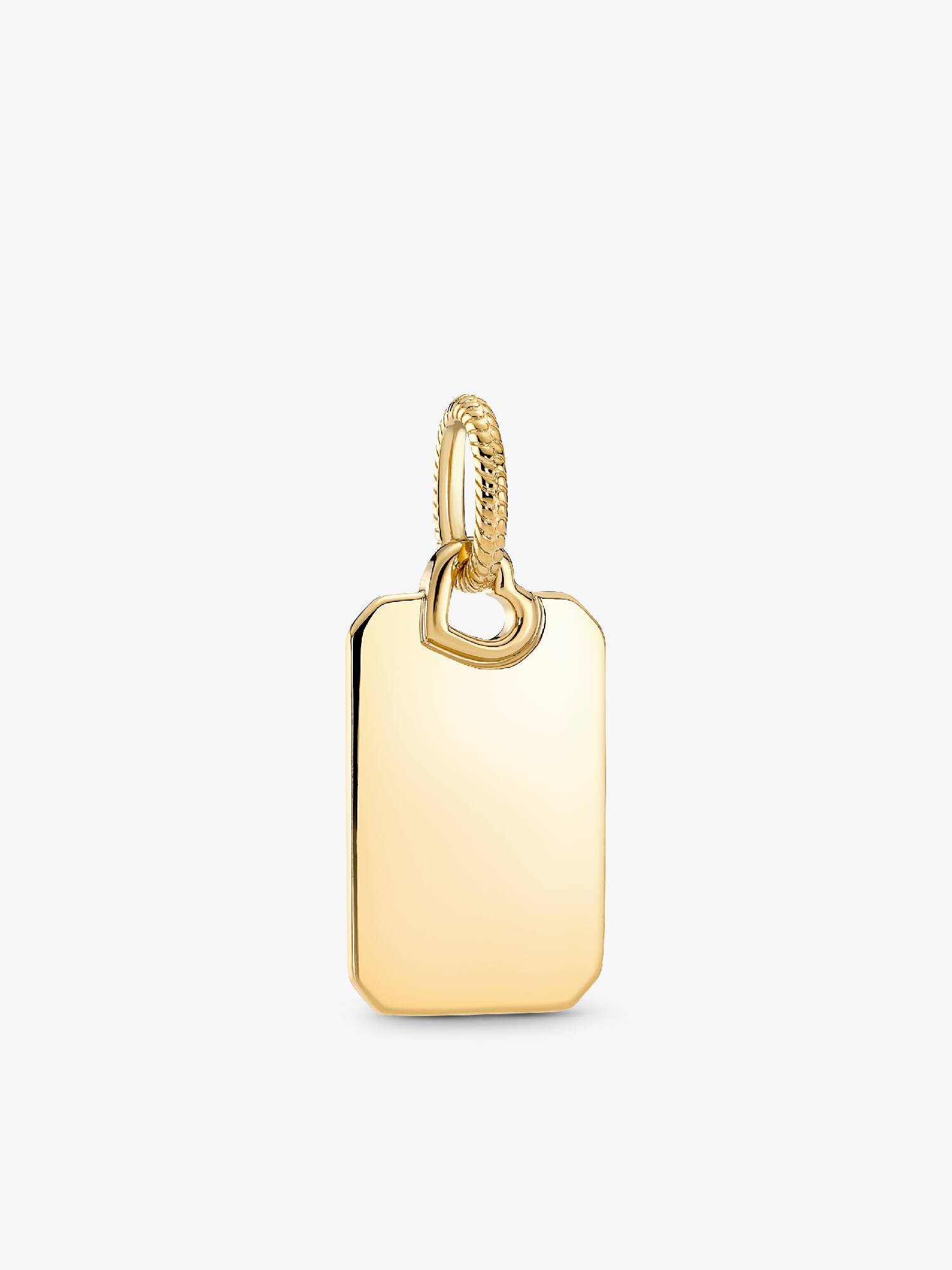 Dije Etiqueta Rectangular Grabable Dorado