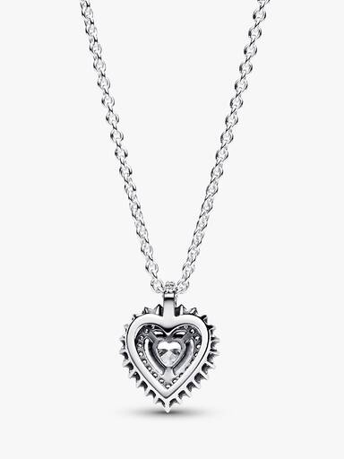 Collar Corazón Halo Brillante