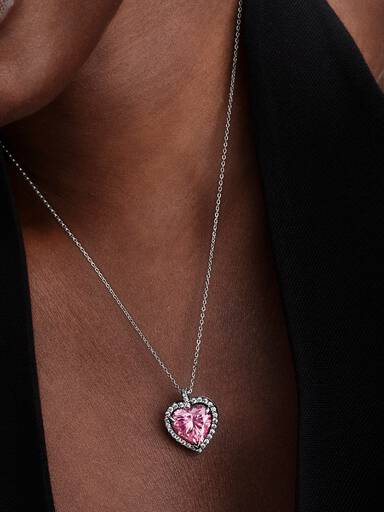 Collar Coiller CorazónRosa Halo