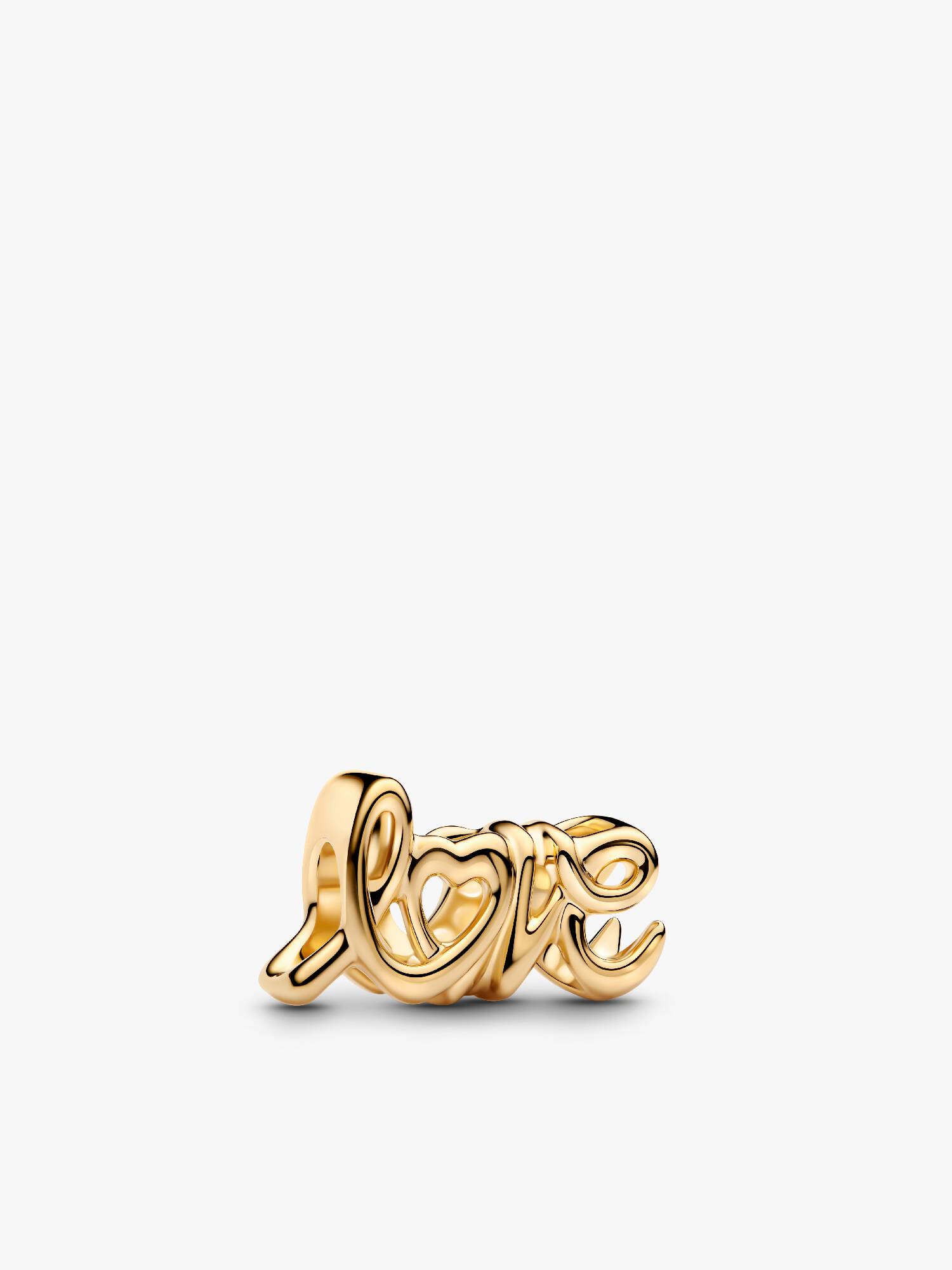 Charm Love Escrito a Mano Dorado