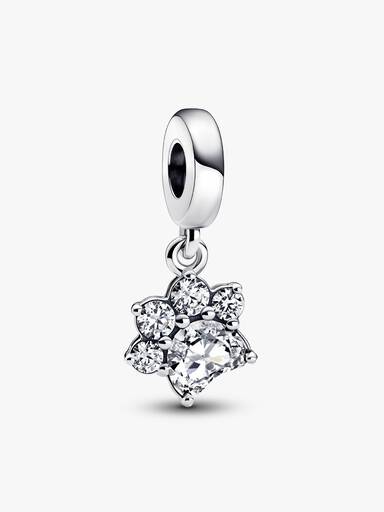 Charm colgante Huella de mascota reluciente Pandora Plata Esterlina
