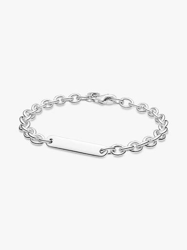Brazalete De Eslabones Con Barra