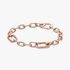 Brazalete De Cadena De Eslabones Dos Conectores Recubrimiento en Oro Rosa De 14K Pandora Me 15 cm Brazalete De Cadena De Eslabones Dos Conectores Recubrimiento en Oro Rosa De 14K Pandora Me 15 cm