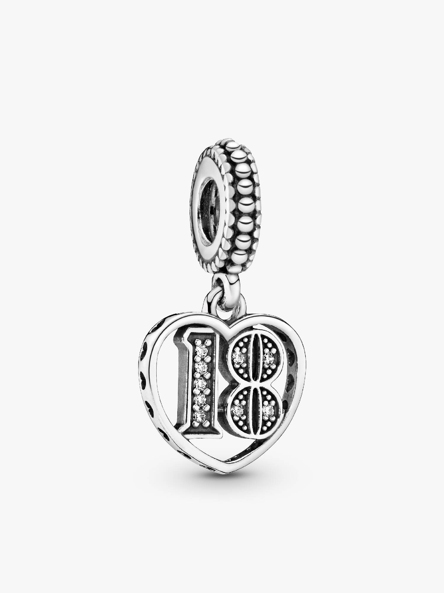 Charm Colgante Feliz Aniversario En Dos Tonos Talla única