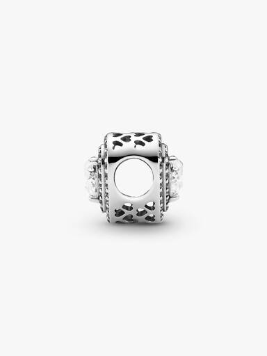 Charm Corazones Nivelados Brillantes