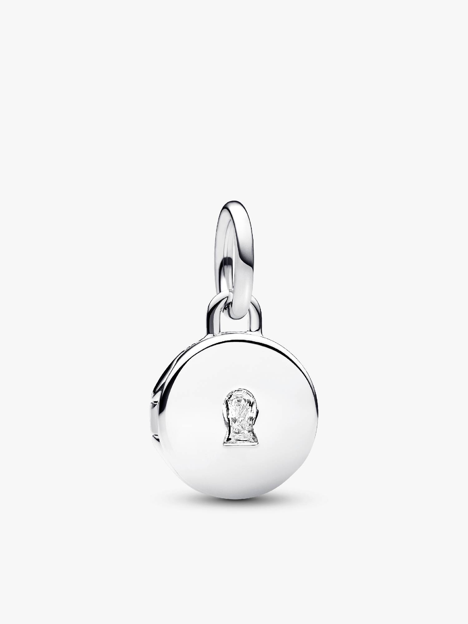 Charm Colgante Medalla Grabable que se abre Talla única Plata