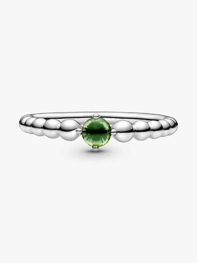 Anillo de Cuentas Verde Primavera