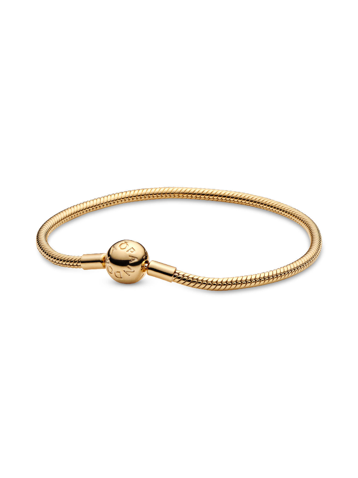 Brazalete cadena de serpiente Pandora Moments Bañado en Oro de 14k