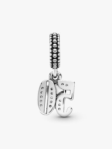 Charm Colgante Zodiaco Acuario Recubrimiento en Oro de 14k Talla única