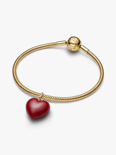 Charm Colgante Corazón Inflado Rojo