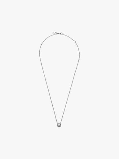 Collar con halo redondo brillante