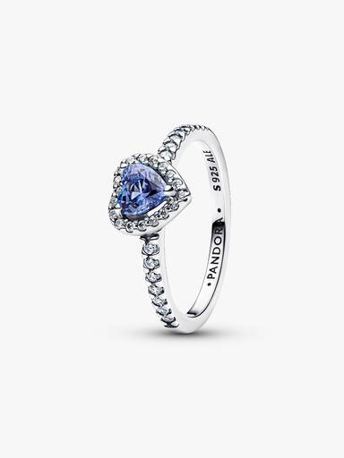 Anillo Corazón Elevado Brillante