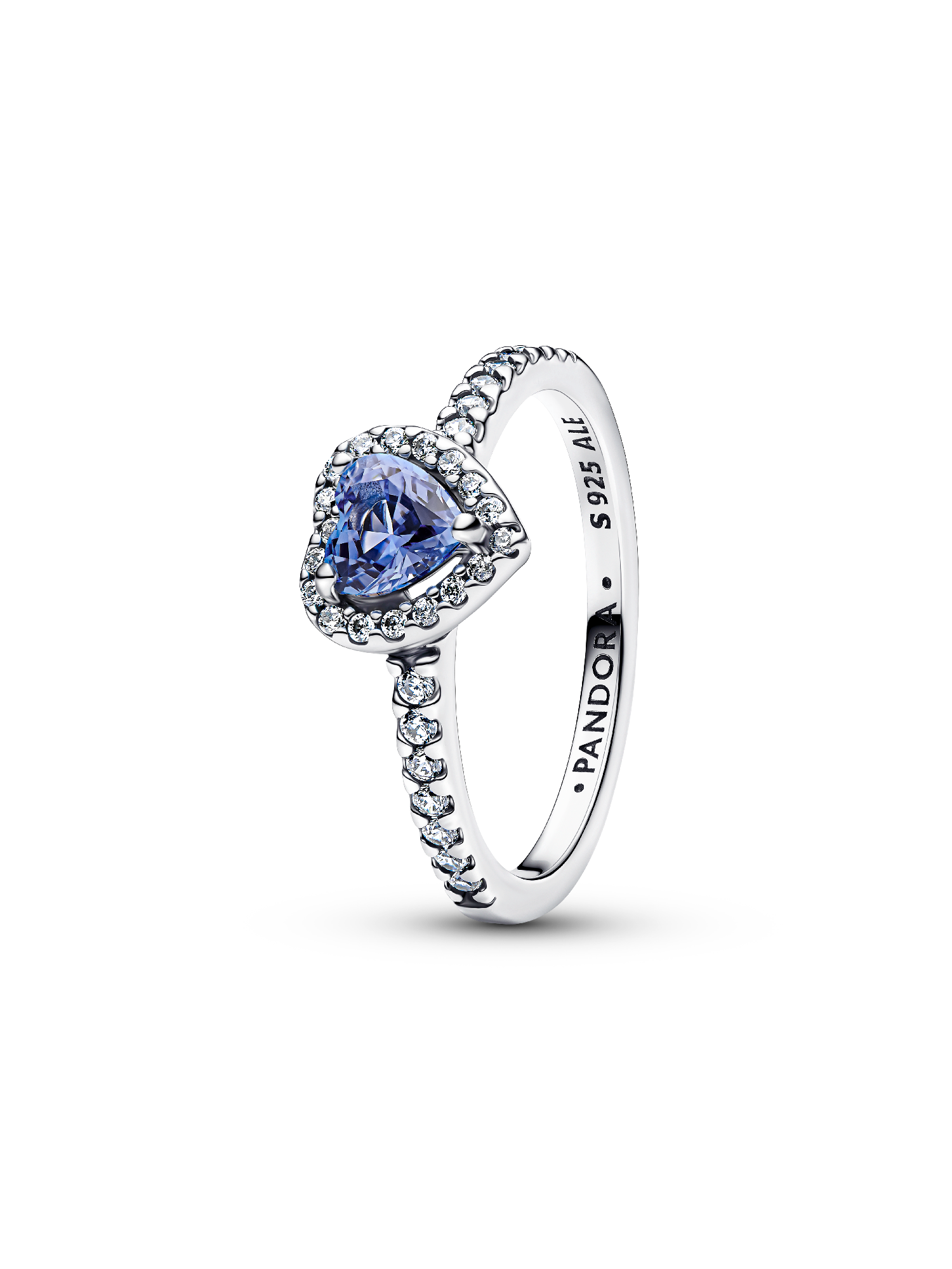 Anillo Corazón Elevado Brillante