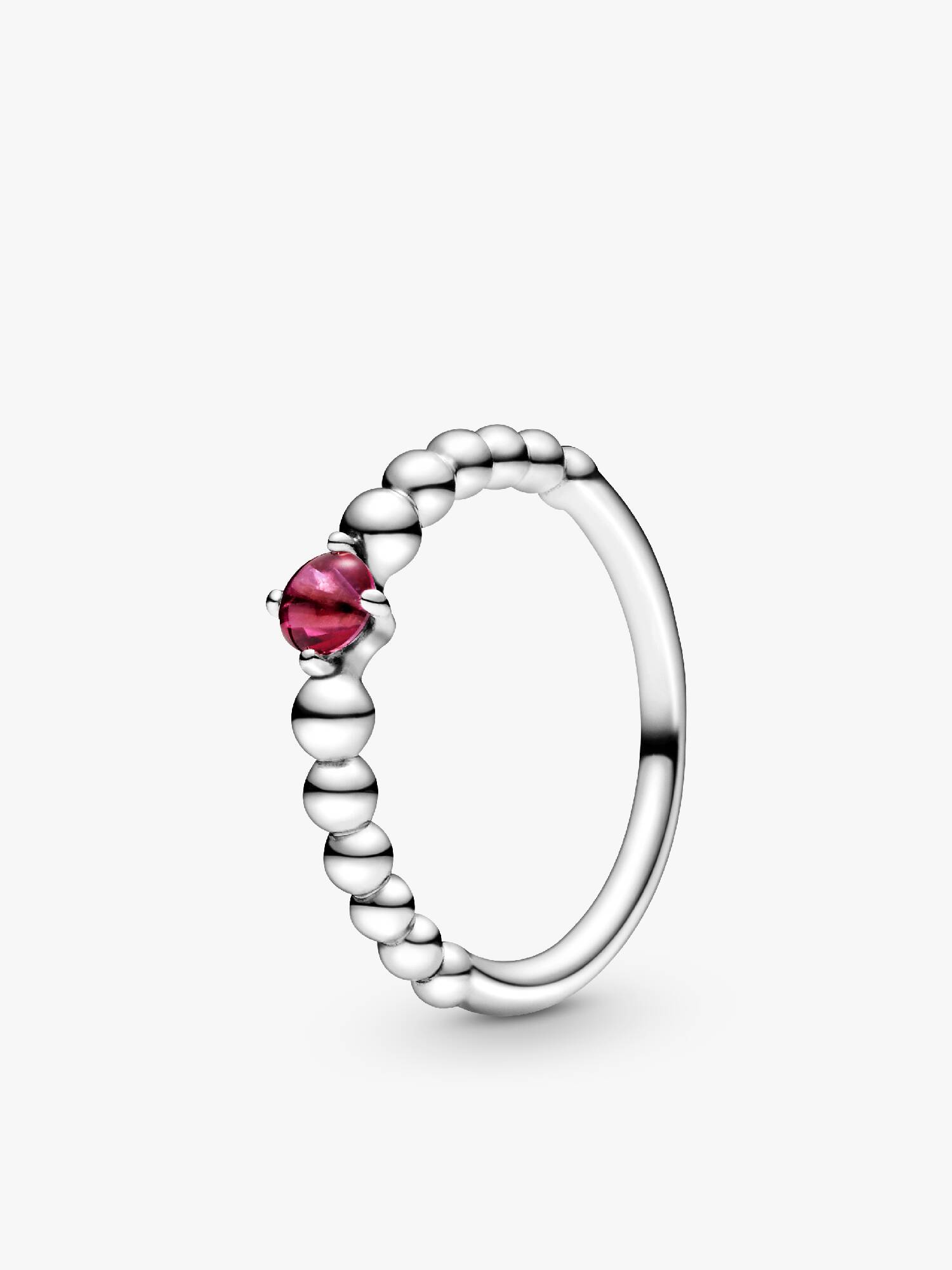 Anillo de Cuentas Rojo Fuego