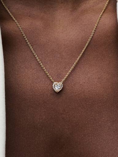 Collar Corazón Brillante