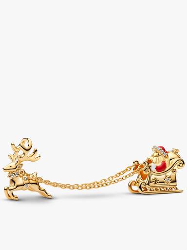 Brazalete con charms del trineo de Santa Claus