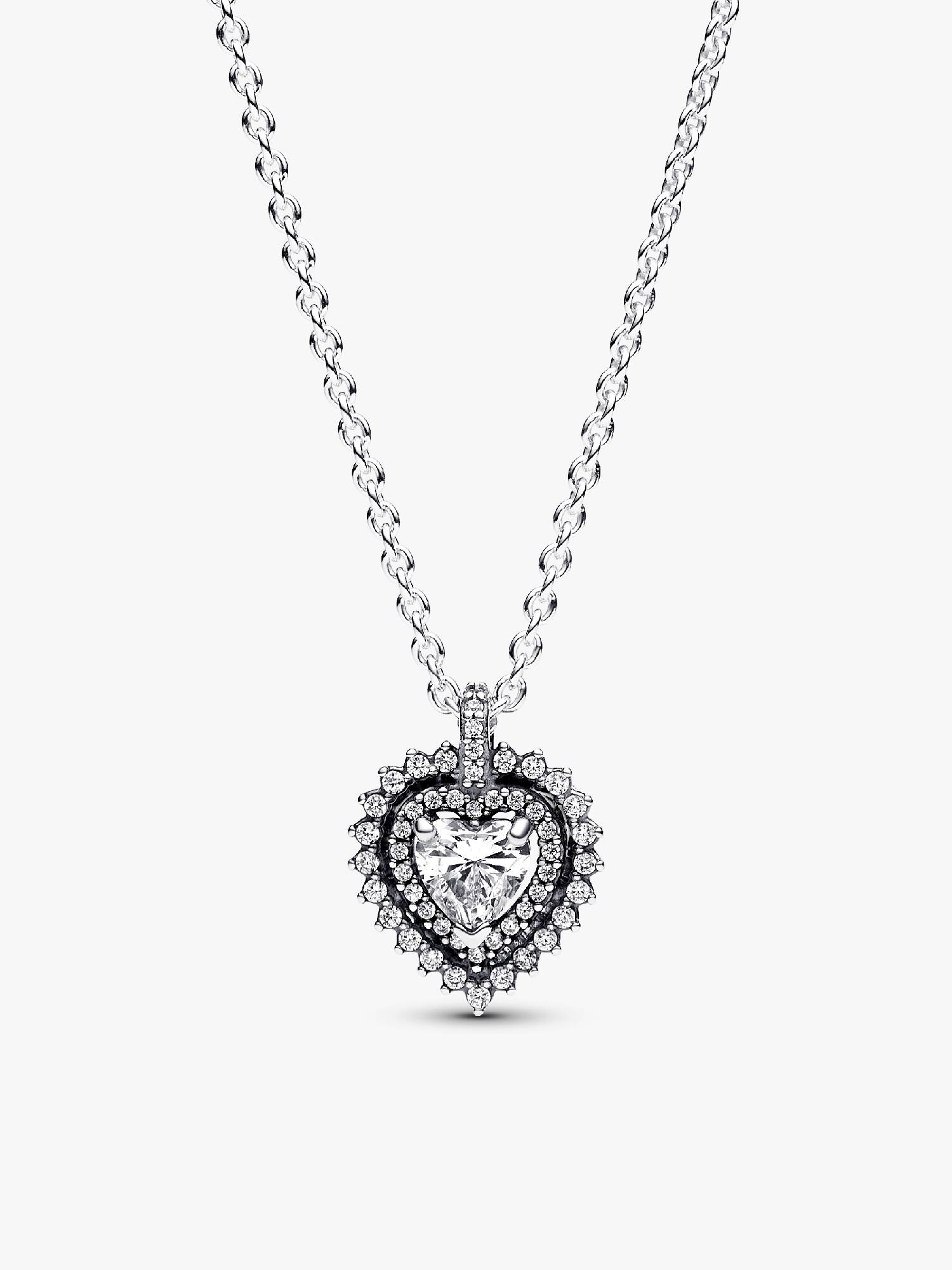 Collar Corazón Halo Brillante