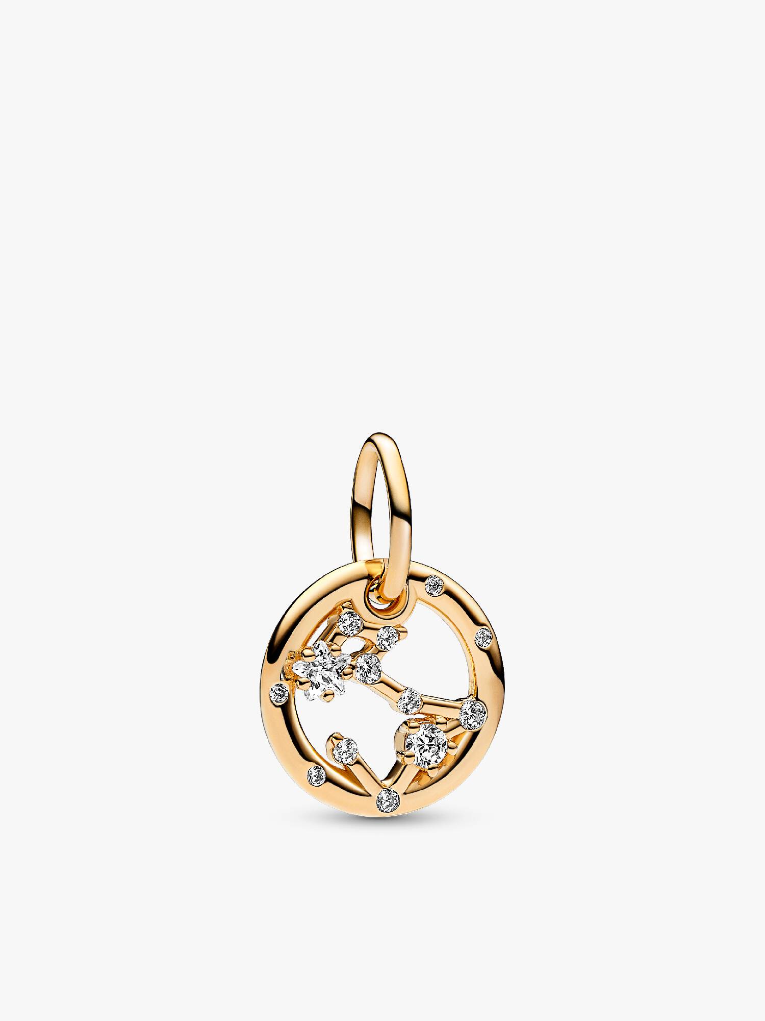 Charm Colgante Zodiaco Piscis Bañado en Oro de 14k