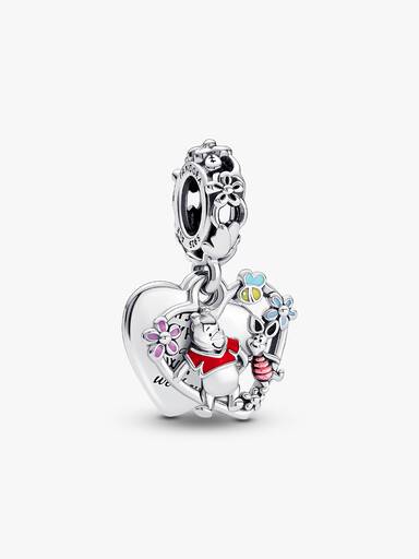 Charm Colgante Doble Winnie the Pooh y Piglet de Disney