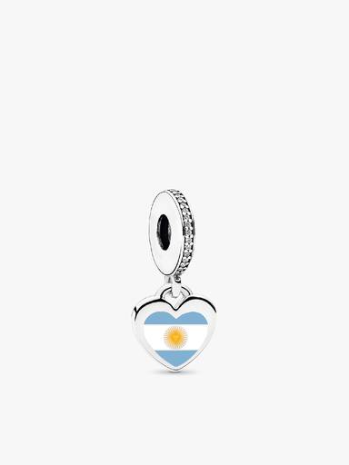 Charm Colgante Corazón Argentina