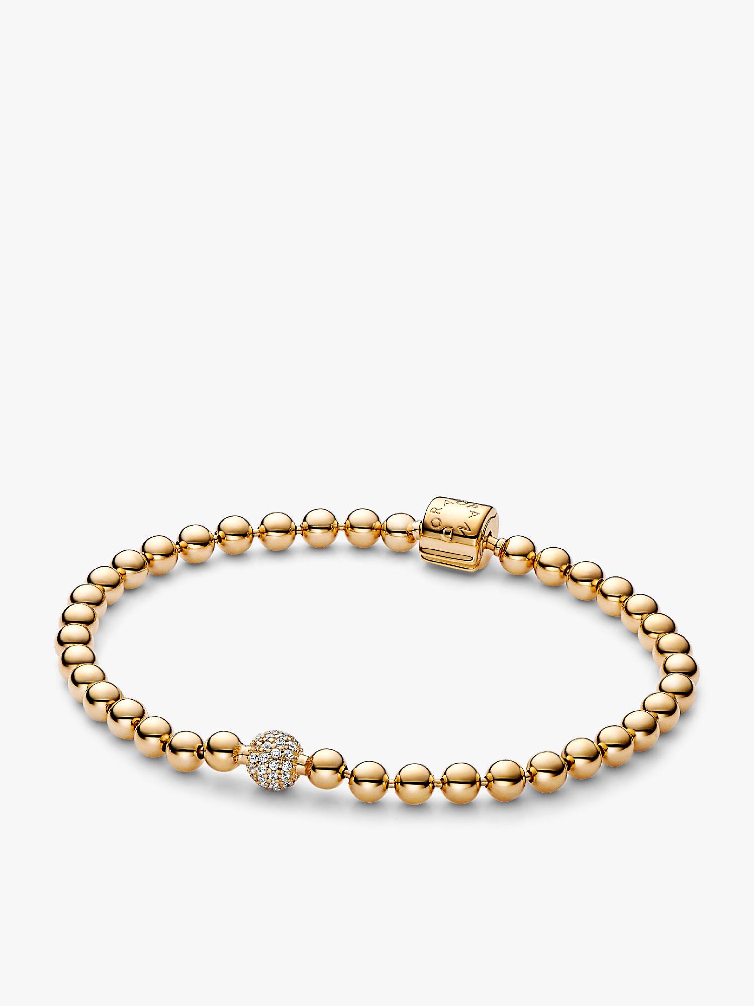 Brazalete Cuentas y Pavé