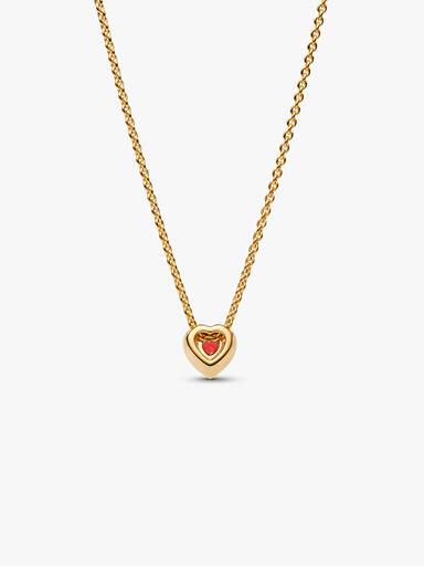 Collar corazón elevado