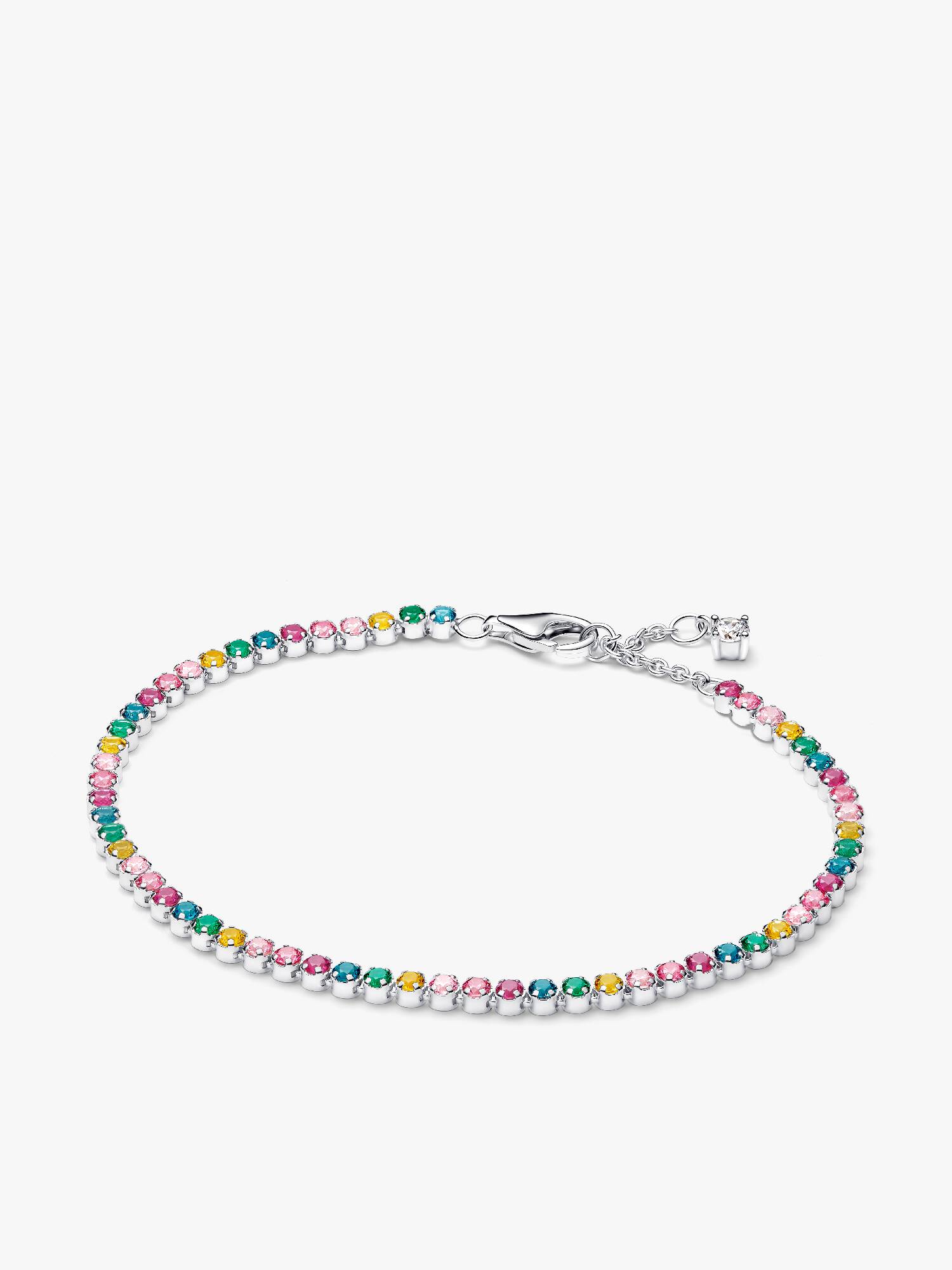 Brazalete de tenis arcoíris 