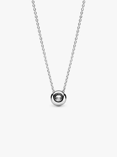 Collar con halo redondo brillante