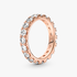 Anillo En Plata De Ley Eternity Brillante Recubrimiento en Oro Rosa 14k 48 Anillo En Plata De Ley Eternity Brillante Recubrimiento en Oro Rosa 14k 48