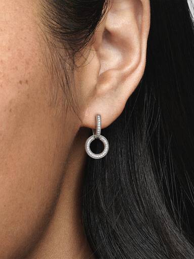 Aros doble aro resplandecientes